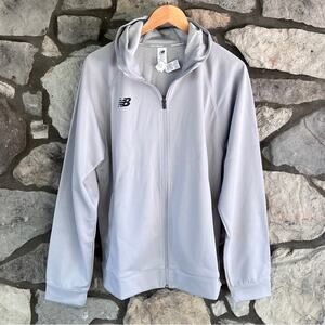 NEW Mens Size Large New Balance Travel Hoody Zip Up Grey Jacket Sweatshirt